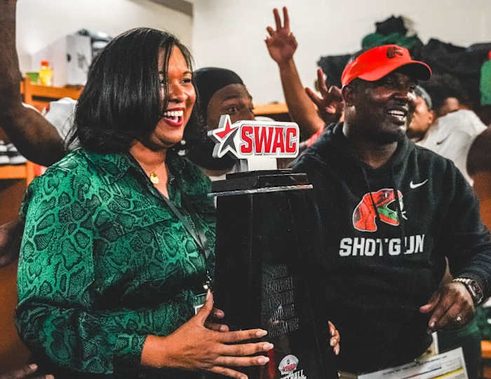 AD Sykes and Coach Simmons